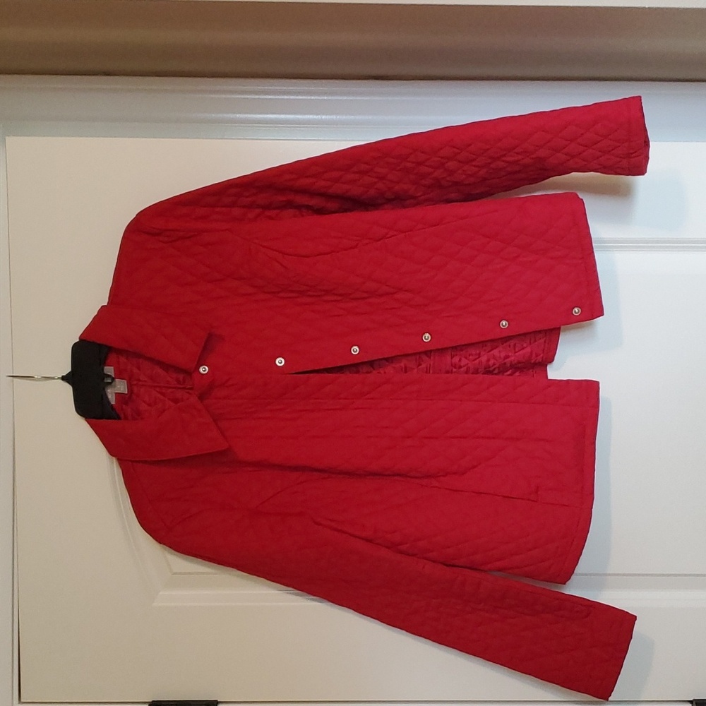 Red Quilted Jacket - image 1